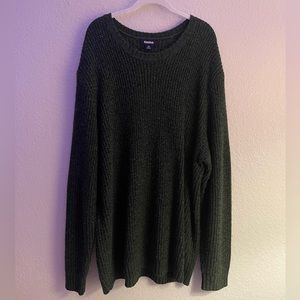 Women’s Dark Green Sweater Dress (Men’s Sweater)
